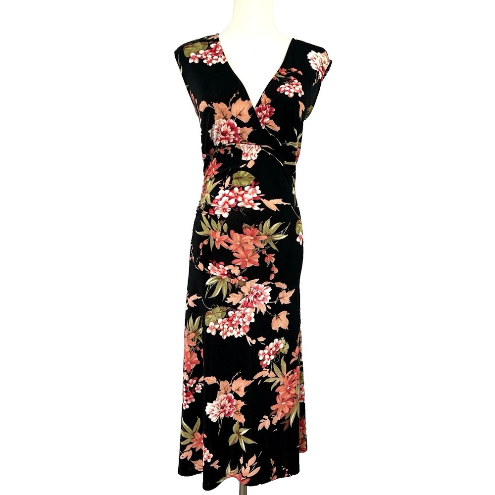 VTG No Appt Necessary Babydoll Y2K Boho Floral Dress S Cottagecore Dark Romantic